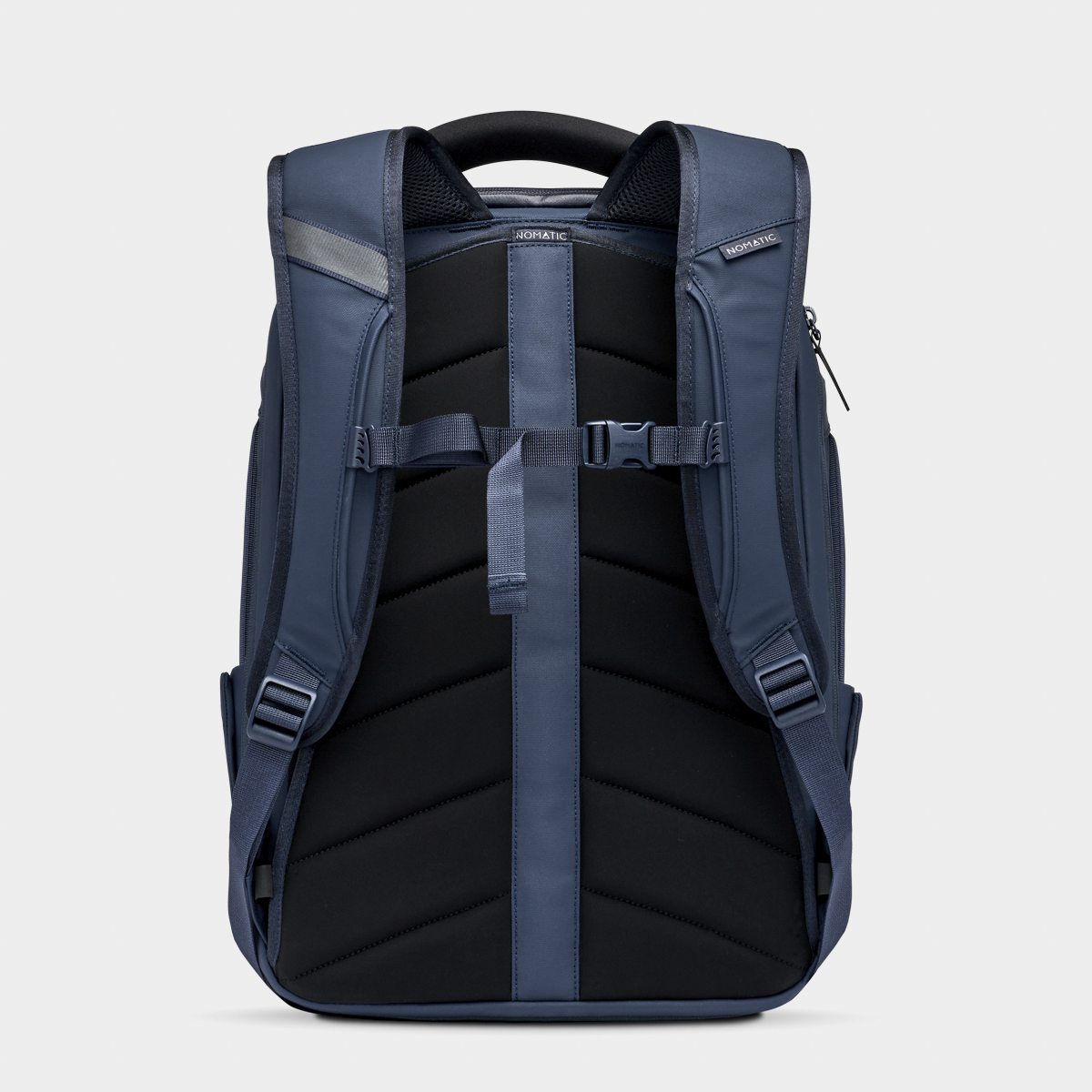 Nomatic Navy Backpack Back View#color_navy