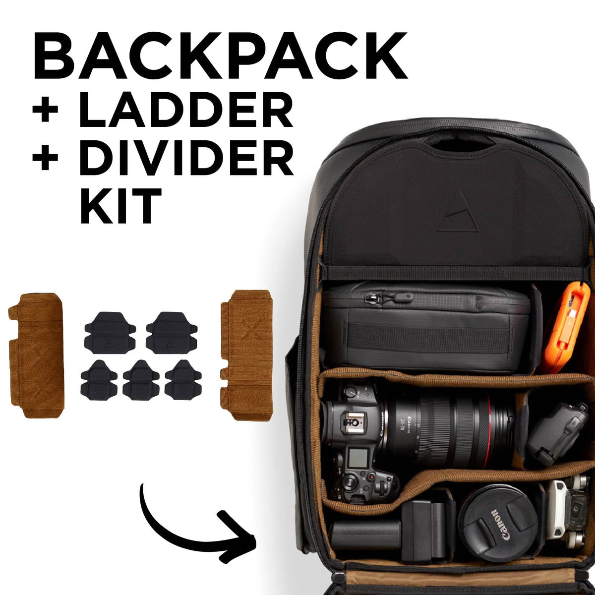 McKinnon Camera Pack 25L Backpack, Ladder, Divider Kit