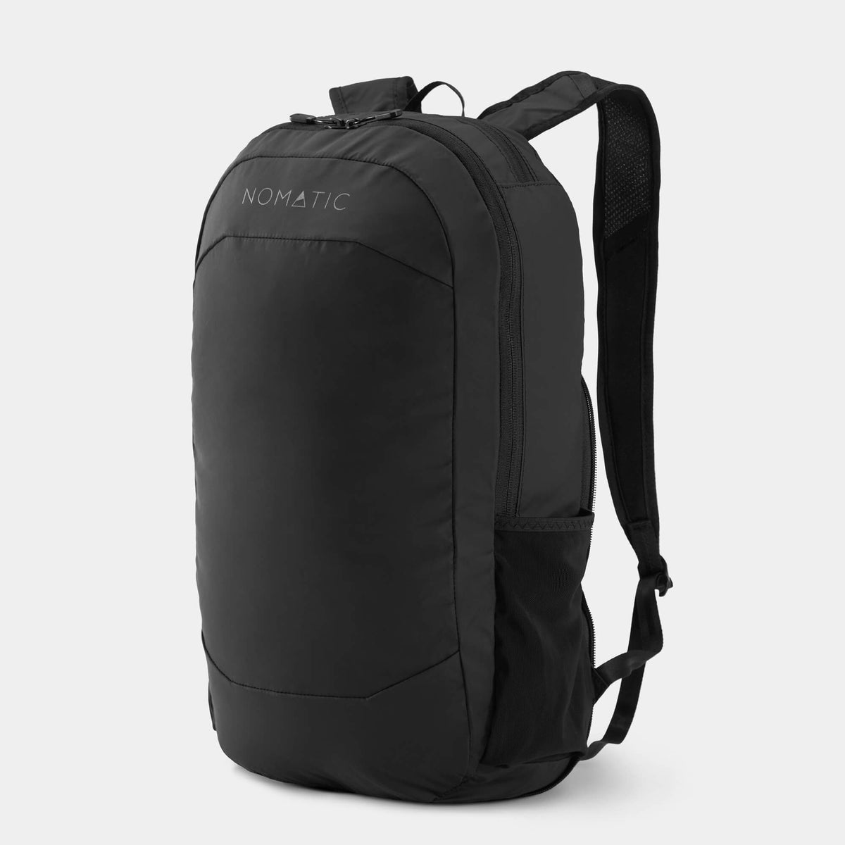 Nomatic Navigator Collapsible Pack 16L Black Front Angle View With Straps