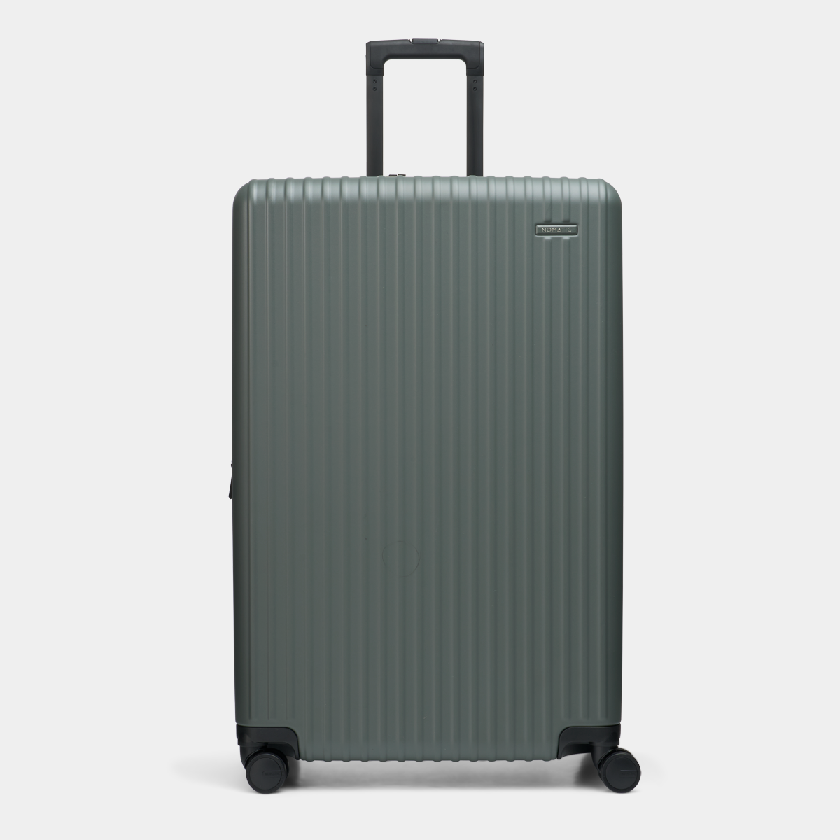 Front view of NOMATIC Method Luggage Check-In Large in moss