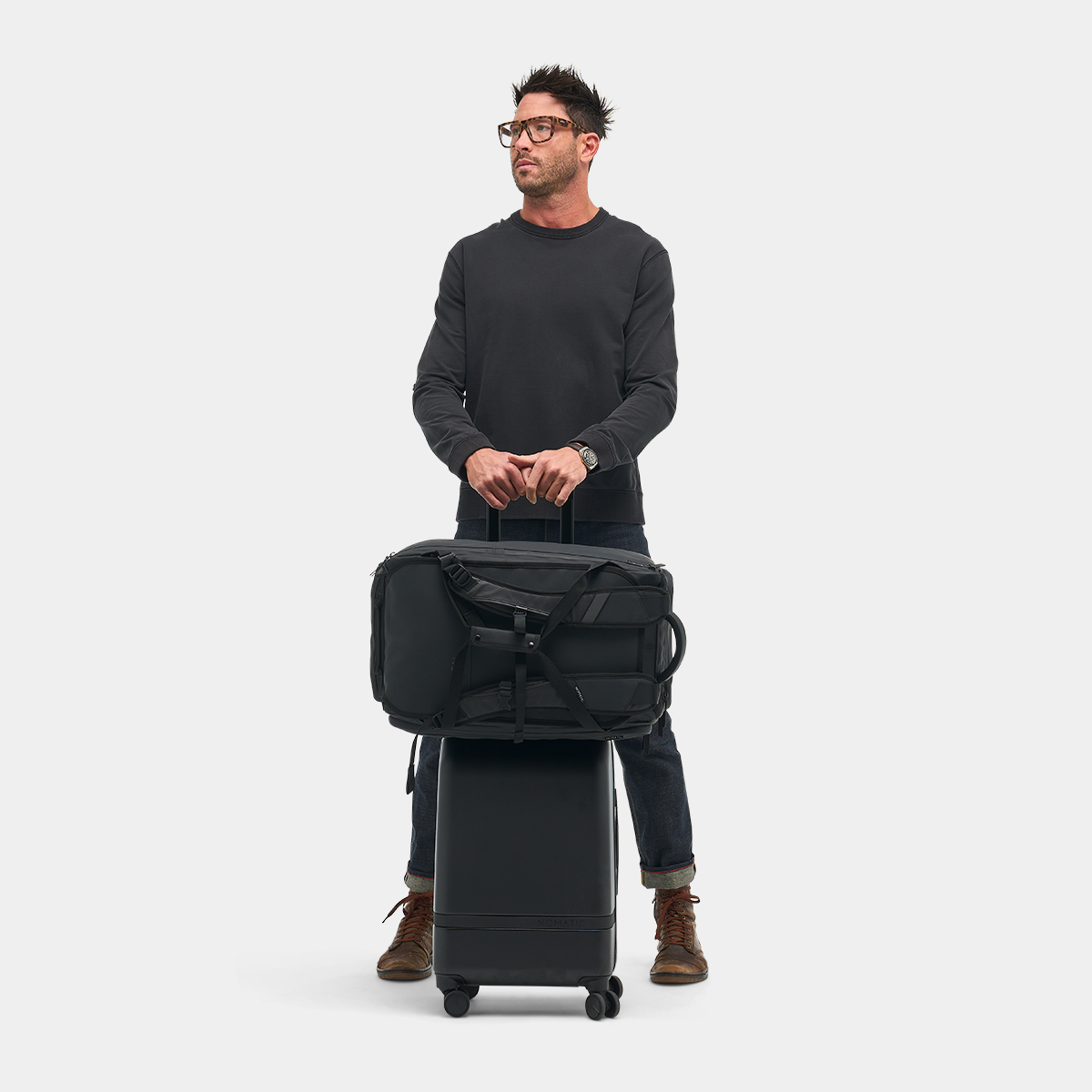 NOMATIC Travel Bag 40L in black, product detail view