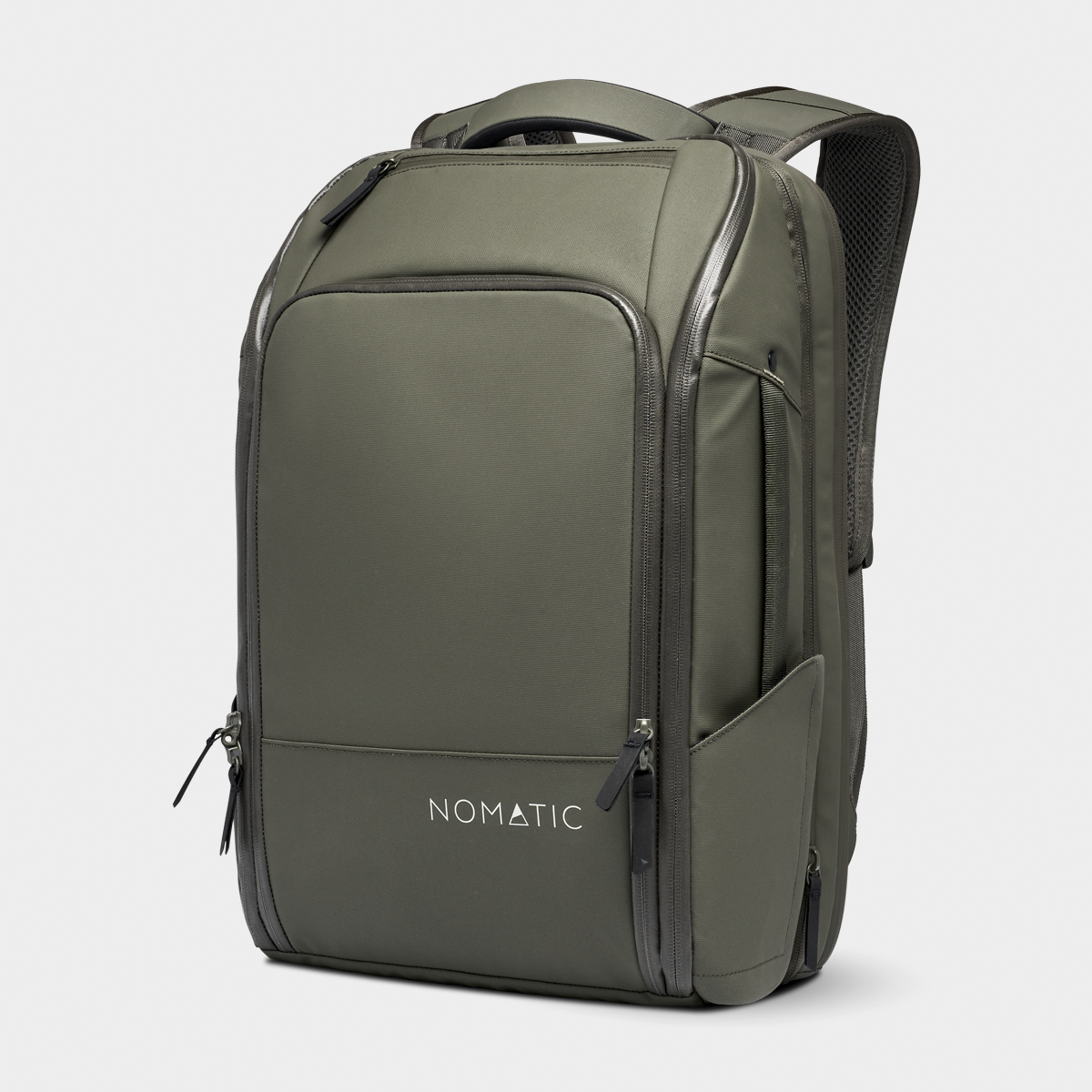 Nomatic Travel Pack 14L compact personal item backpack in olive - front view